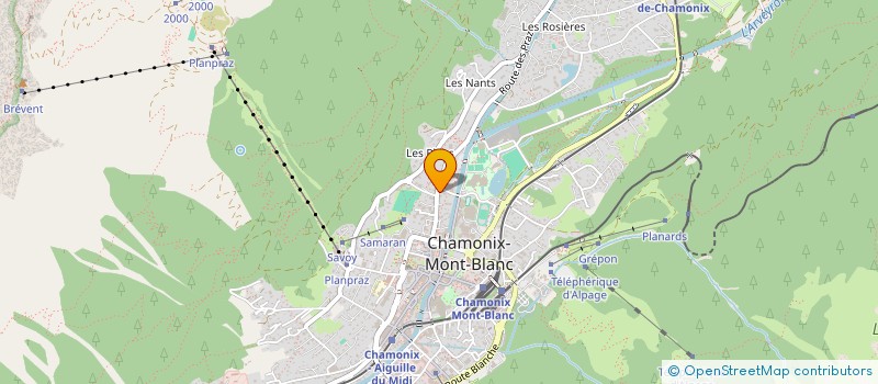 localisation de l'entreprise MONSIEUR LOUIS BAYARD  CHAMONIX-MONT-BLANC