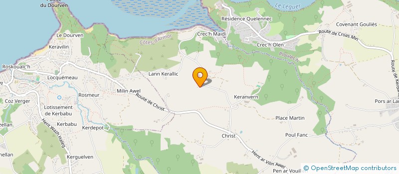 localisation de l'entreprise MONSIEUR LOUIS BAZILE  PLOUMILLIAU