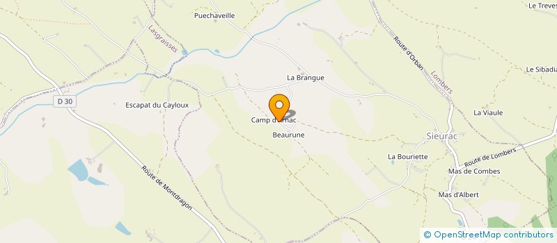 localisation de l'entreprise MONSIEUR LOUIS BEAUCOURT  SIEURAC