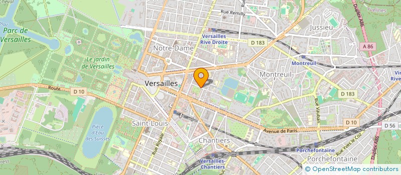 localisation de l'entreprise MONSIEUR LOUIS BEAUD DE BRIVE à VERSAILLES