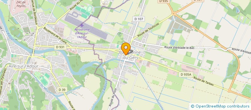 localisation de l'entreprise MONSIEUR LOUIS BEAUR  BARCELONNE-DU-GERS