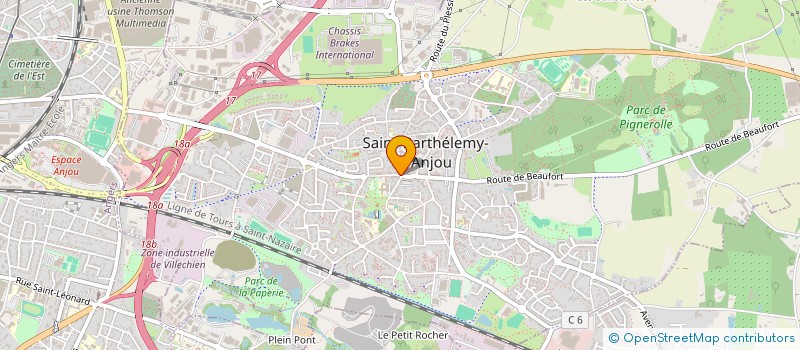 localisation de l'entreprise MONSIEUR LOUIS BECAM à SAINT-BARTHELEMY-D'ANJOU