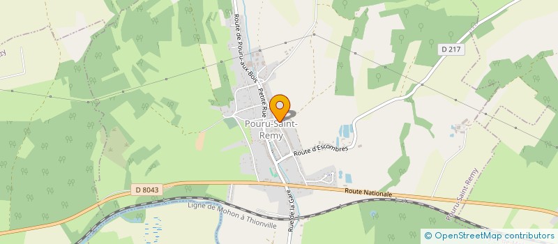 localisation de l'entreprise MONSIEUR LOUIS BECHET  POURU-SAINT-REMY