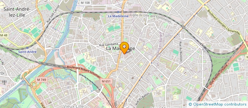 localisation de l'entreprise MONSIEUR LOUIS BECKELYNCK à LA MADELEINE