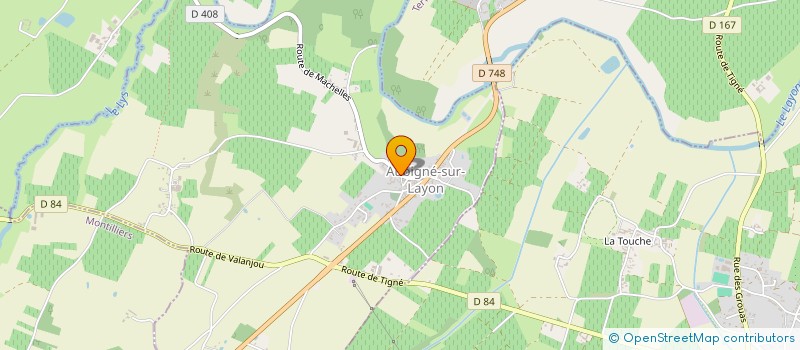 localisation de l'entreprise MONSIEUR LOUIS BEILLOUIN à AUBIGNE-SUR-LAYON