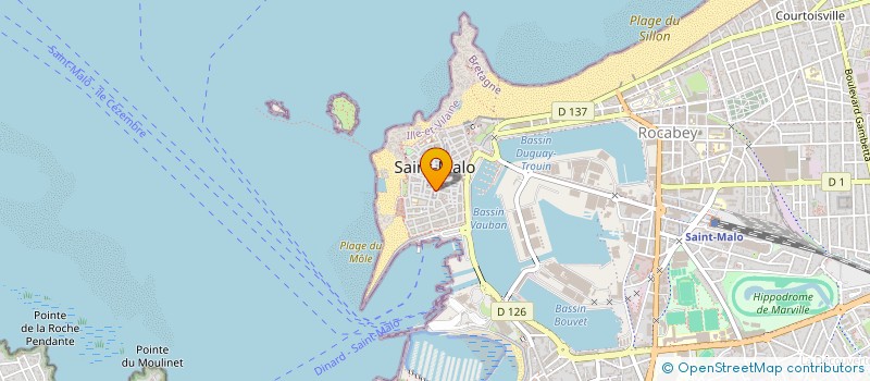 localisation de l'entreprise MONSIEUR LOUIS BENESSE  SAINT-MALO