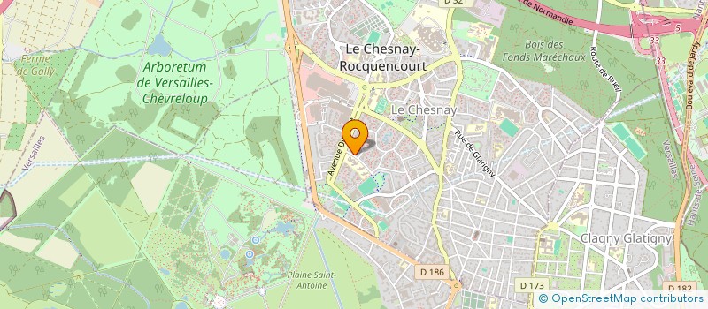 localisation de l'entreprise MONSIEUR LOUIS BENOIT  LE CHESNAY-ROCQUENCOURT