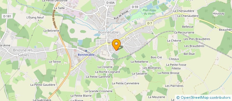 localisation de l'entreprise MONSIEUR LOUIS BERNARD à BONNETABLE