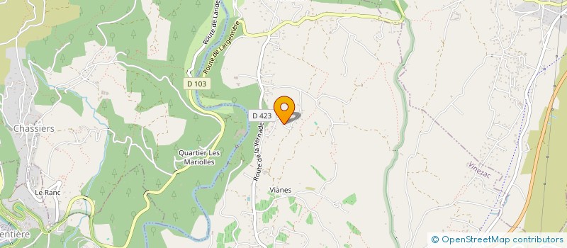 localisation de l'entreprise MONSIEUR LOUIS BERNARD  VINEZAC