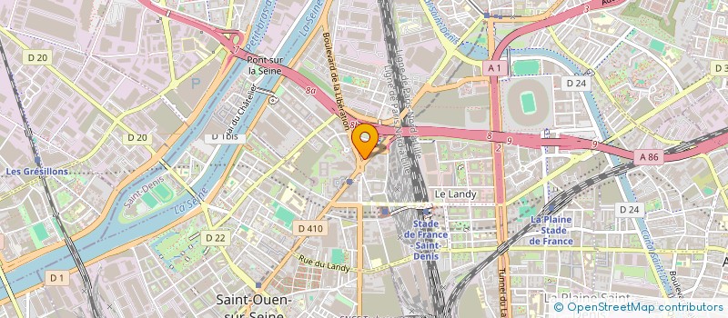 localisation de l'entreprise MONSIEUR LOUIS BERNARDOFF  SAINT-DENIS