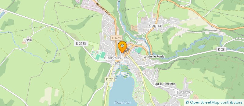 localisation de l'entreprise MONSIEUR LOUIS BERTHET  CLAIRVAUX-LES-LACS