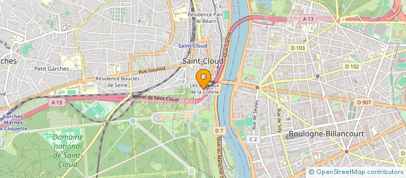 localisation de l'entreprise MONSIEUR LOUIS BERTHET à SAINT-CLOUD