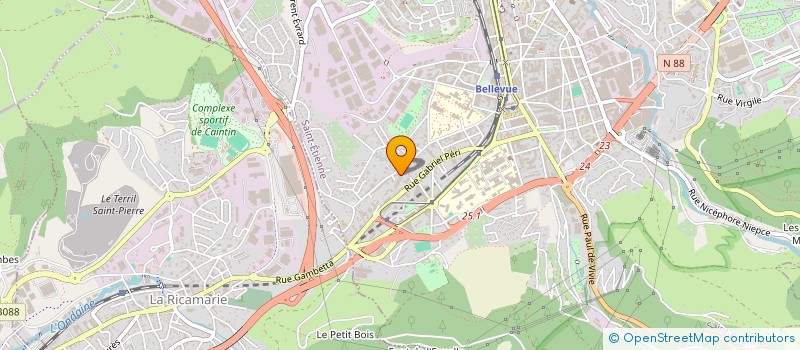 localisation de l'entreprise MONSIEUR LOUIS BERTHOLLET  SAINT-ETIENNE