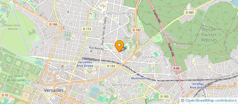 localisation de l'entreprise MONSIEUR LOUIS BERTIN-HUGAULT à VERSAILLES