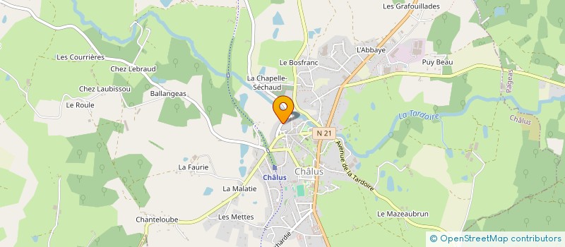localisation de l'entreprise MONSIEUR LOUIS BESSON à CHALUS