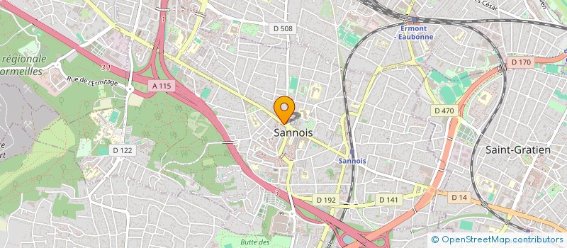 localisation de l'entreprise MONSIEUR LOUIS BIBERSON  SANNOIS