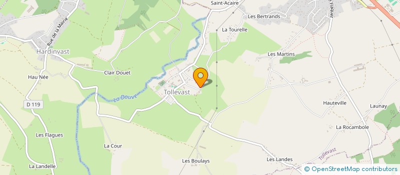 localisation de l'entreprise MONSIEUR LOUIS BIHEL  TOLLEVAST