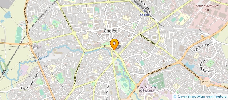 localisation de l'entreprise MONSIEUR LOUIS BIOTTEAU à CHOLET