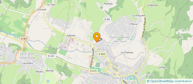 localisation de l'entreprise MONSIEUR LOUIS BIZAT  SAINT-LAURENT-LES-TOURS