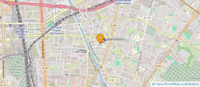 localisation de l'entreprise MONSIEUR LOUIS BLAINVILE  AUBERVILLIERS