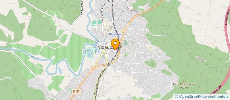 localisation de l'entreprise MONSIEUR LOUIS BLANC à VIDAUBAN