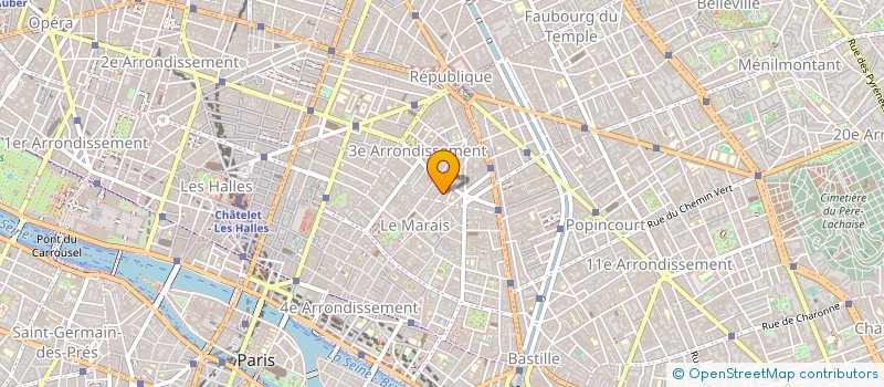 localisation de l'entreprise MONSIEUR LOUIS BLANCHARD  PARIS