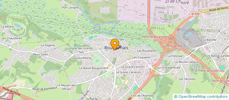 localisation de l'entreprise MONSIEUR LOUIS BLANCHET  BOUGUENAIS