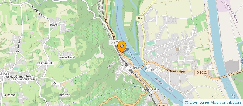 localisation de l'entreprise MONSIEUR LOUIS BOISSONNET  SERRIERES