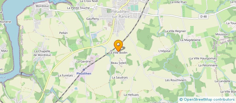 localisation de l'entreprise MONSIEUR LOUIS BOIXIERE  PLEUDIHEN SUR RANCE