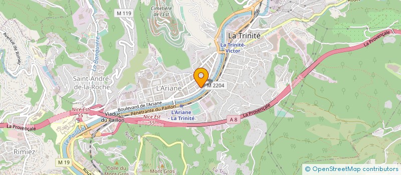 localisation de l'entreprise MONSIEUR LOUIS BONNAFOUS à NICE