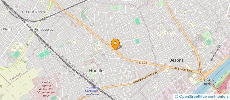 localisation de l'entreprise MONSIEUR LOUIS BONNEAU  HOUILLES