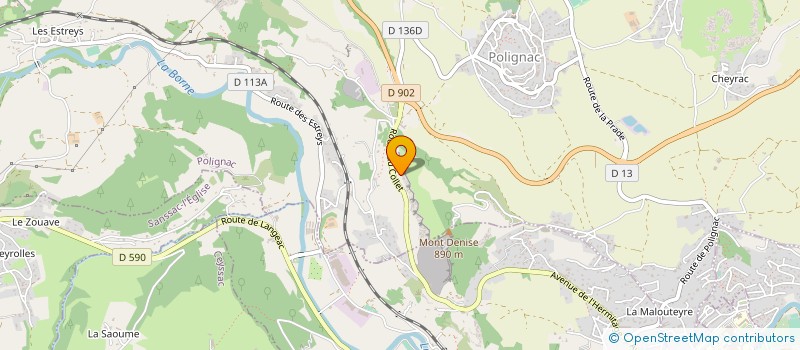 localisation de l'entreprise MONSIEUR LOUIS BONNET  POLIGNAC