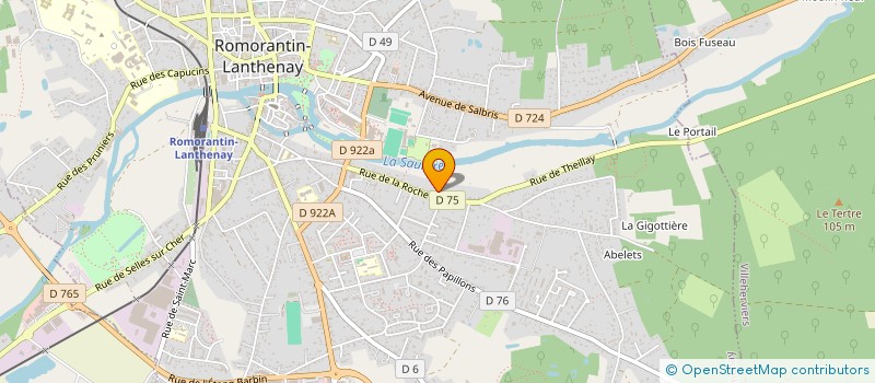 localisation de l'entreprise MONSIEUR LOUIS BONNISSEAU  ROMORANTIN-LANTHENAY