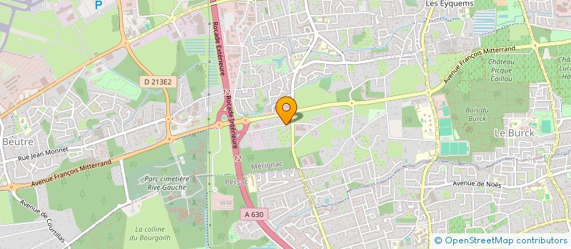 localisation de l'entreprise MONSIEUR LOUIS BONTEMPS  MERIGNAC