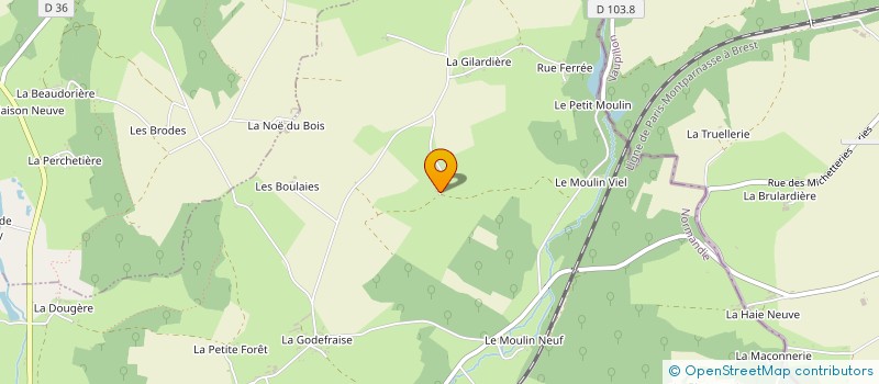 localisation de l'entreprise MONSIEUR LOUIS BORDEAU à BRETONCELLES