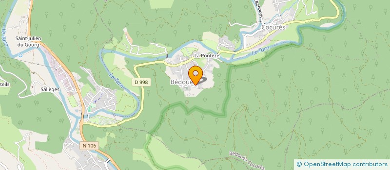 localisation de l'entreprise MONSIEUR LOUIS BORTOT  BEDOUES-COCURES