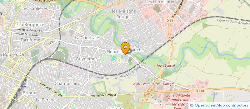 localisation de l'entreprise MONSIEUR LOUIS BOSSIS  NIORT