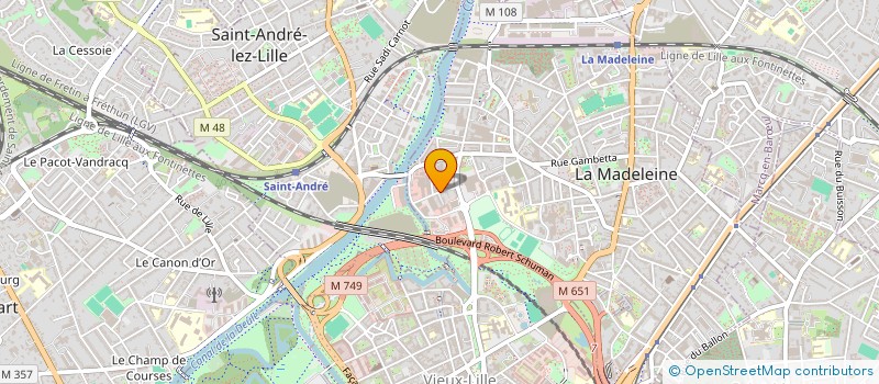 localisation de l'entreprise MONSIEUR LOUIS BOTTE à LA MADELEINE