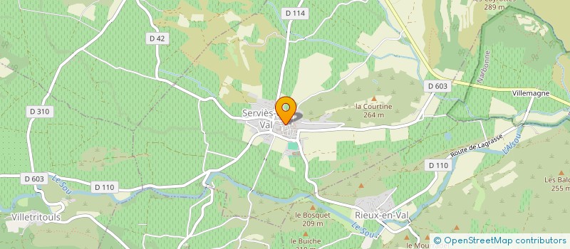 localisation de l'entreprise MONSIEUR LOUIS BOUNOURE  SERVIES-EN-VAL