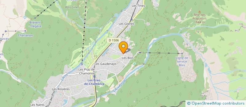 localisation de l'entreprise MONSIEUR LOUIS BOURDEAU  CHAMONIX-MONT-BLANC