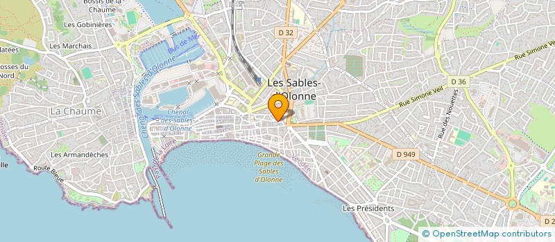 localisation de l'entreprise MONSIEUR LOUIS BOUREAU à LES SABLES D'OLONNE