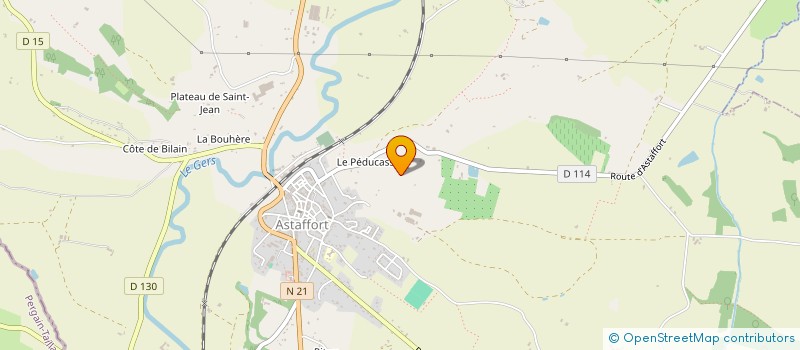 localisation de l'entreprise MONSIEUR LOUIS BOURGADE  ASTAFFORT