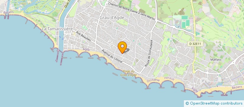 localisation de l'entreprise MONSIEUR LOUIS BOURGEOIS  AGDE