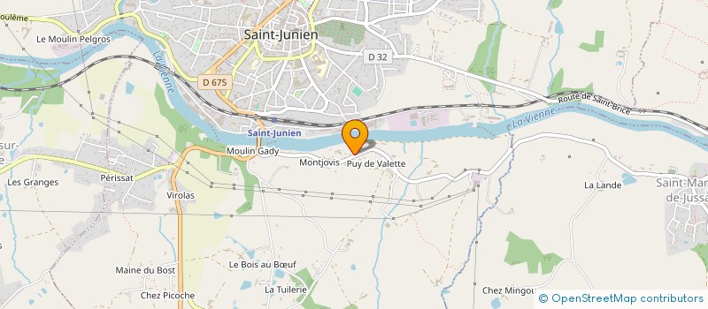 localisation de l'entreprise MONSIEUR LOUIS BOURLOIS à SAINT-JUNIEN