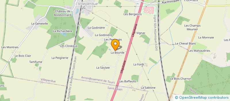 localisation de l'entreprise MONSIEUR LOUIS BOURNAND à VILLEPERDUE
