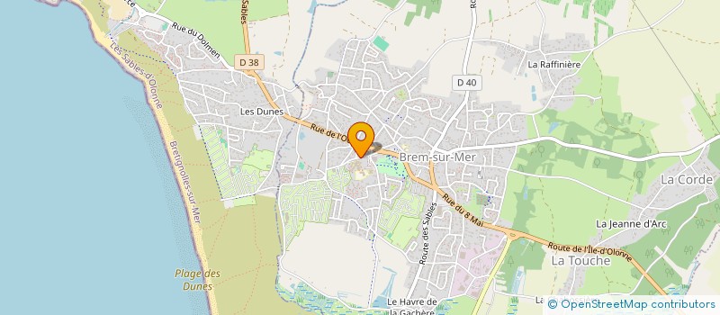localisation de l'entreprise MONSIEUR LOUIS BOURON à BREM-SUR-MER
