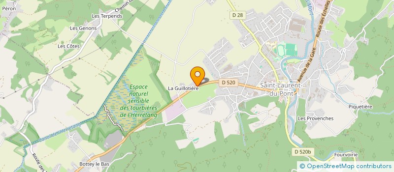 localisation de l'entreprise MONSIEUR LOUIS BOURSIER à SAINT-LAURENT-DU-PONT