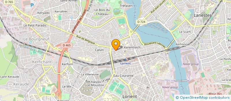 localisation de l'entreprise MONSIEUR LOUIS BOUTHIAUX  LORIENT