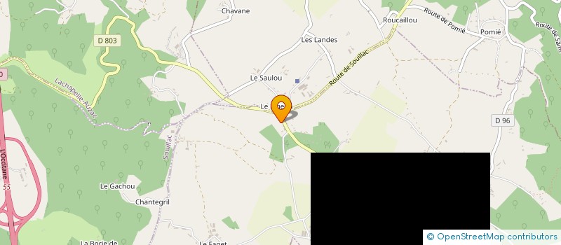 localisation de l'entreprise MONSIEUR LOUIS BOUYSSOU  SOUILLAC