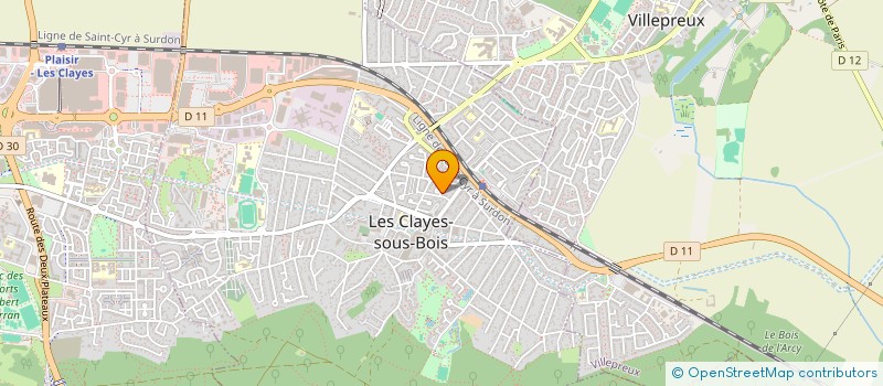 localisation de l'entreprise MONSIEUR LOUIS BRACHET à LES CLAYES-SOUS-BOIS